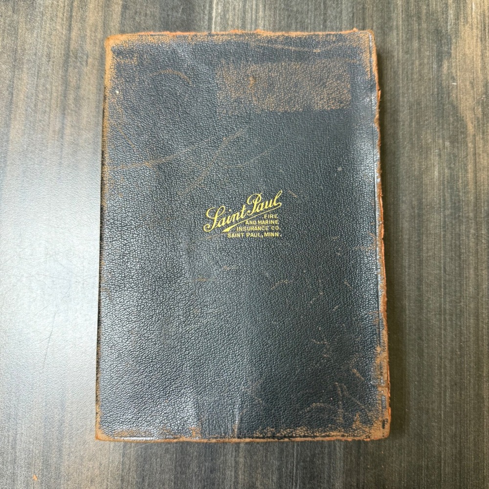 Vintage 1930 Saint Paul Fire‎ Marine Insurance Business Yearbook Calendar